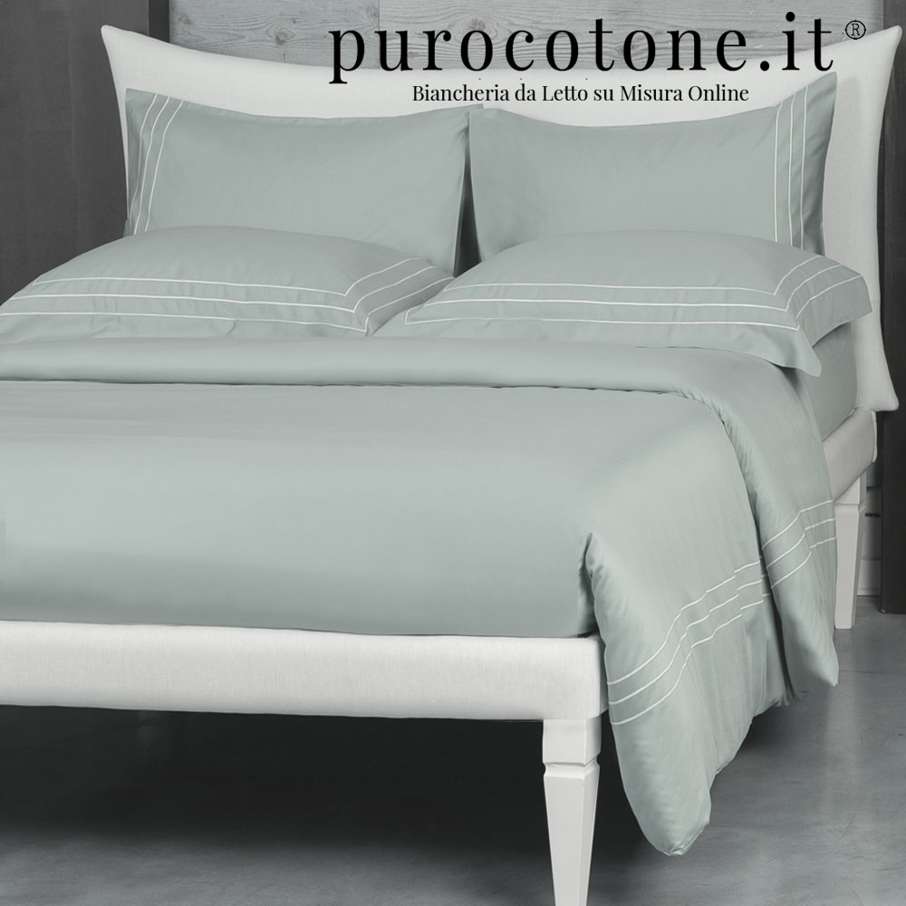 Sensei Copripiumino In Percalle Di Cotone 100% – Blu Artico 200x200 Cm Con Trattamento Easy Care - 4