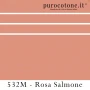 Outlet - Lenzuola Matrimoniali - Raso TC300 Extra Fine di Puro Cotone - Rigoletto Rosa Salmone 