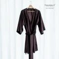 Vestito Kimono con Manica Svasata Donna in Raso Extra Fine di Puro Cotone TC300