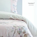 Outlet - Parure Copripiumino Matrimoniale - Raso Extra Fine Di Puro Cotone TC300 Hanami Colore 344 Rosa Cipria