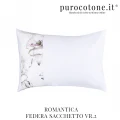 Parure Copripiumino Matrimoniale - Raso TC300 Romantica Outlet