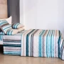 Trapunta Primaverile - Su Misura - Raso TC300 Extra Fine di Puro Cotone - Stripe