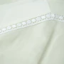 Outlet - Copriletto Matrimoniale - Raso di Puro Cotone - Pizzo Lisbona Panna