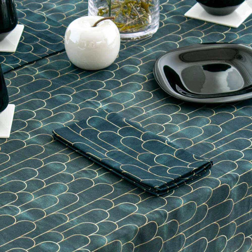 Tovaglioli In Cotone Stampati A Mano – Set Da 6 – Giallo 45x45 Cm – Riutilizzabili Lavabili