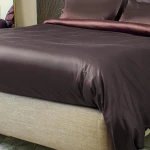 PARURE COPRIPIUMINO NATURAL COLOR, MATRIMONIALE, TORTORA/FUMO, 100