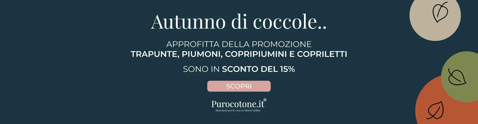 Promozione 15% | Purocotone.it