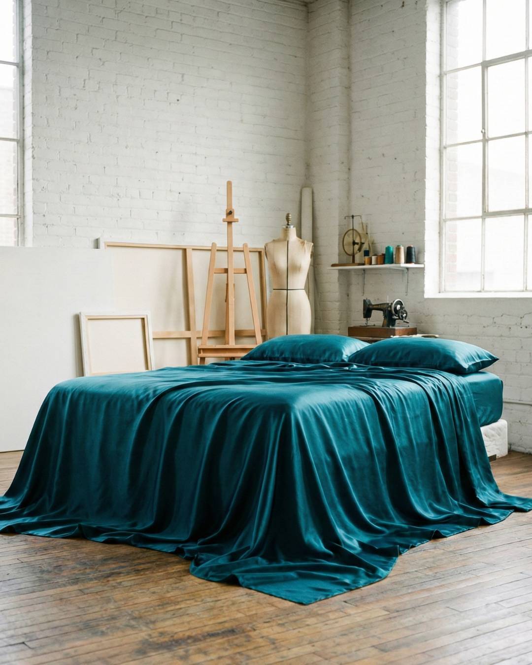 Lenzuolo sotto con angoli su misura su materasso